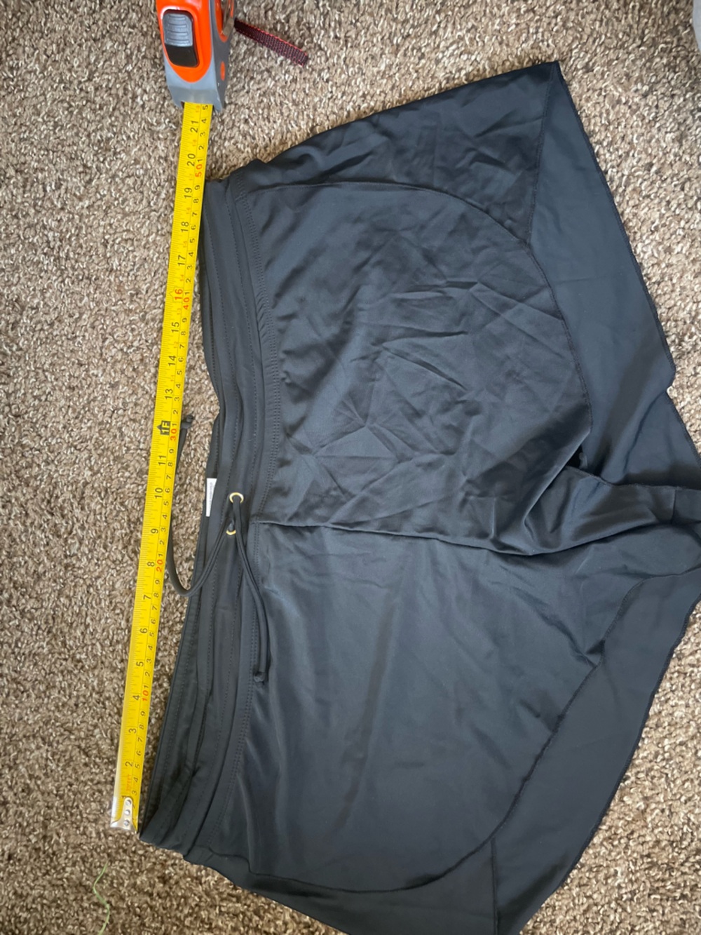 Women’s Black Swim Shorts with Drawstring - Picture 5 of 5